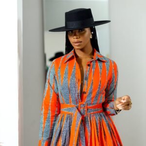 ELIZABETH AFRICAN PRINT DRESS