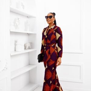 ZYLA AFRICAN PRINT SUIT SET