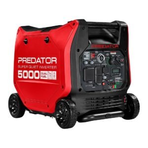 Predator 5000 Watt Dual-Fuel SUPER QUIET Inverter Generator with Remote Start and CO SECURE Technology
