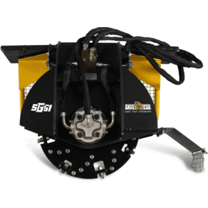 MechMaxx Stump Grinder Attachment for Skid Steer Loader With 34 Carbide Teeth