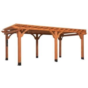 Backyard Discovery 20′ x 12’Beaumont Pergola 120.2 in Brown