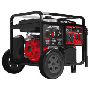13000-Watt Push Button Start Dual Fuel Gas and Propane Powered Portable Generator
