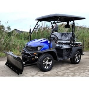 200cc UTV With Snow Plow ATV Gas Golf Cart Utility Vehicle Snow Master GVX – BLUE