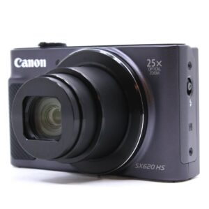 Canon PowerShot SX620 HS Digital Camera Along with 32GB, Deluxe Accessory Bundle and Cleaning Kit, Black