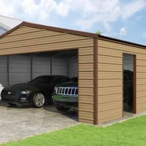 VersaTube Frontier 24′ x 24′ x 9′ Steel Garage Kit – Installation Included