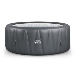 Wave Atlantic 4-Person Round inflatable Hot Tub with integrated Heater and Aquajet Massage System