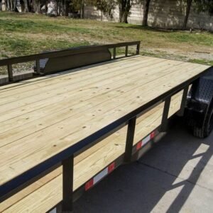 7×18 Straight Deck Utility Trailer (2) 3,500lb Axles – No Gate