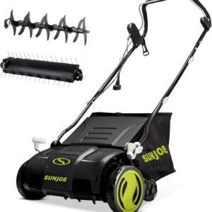 Sun Joe AJ805E 13A Electric Dethatcher & Scarifier, 15 in.