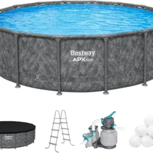 Bestway APX 365 16ft x 48-Inch Round Above Ground Pool Set